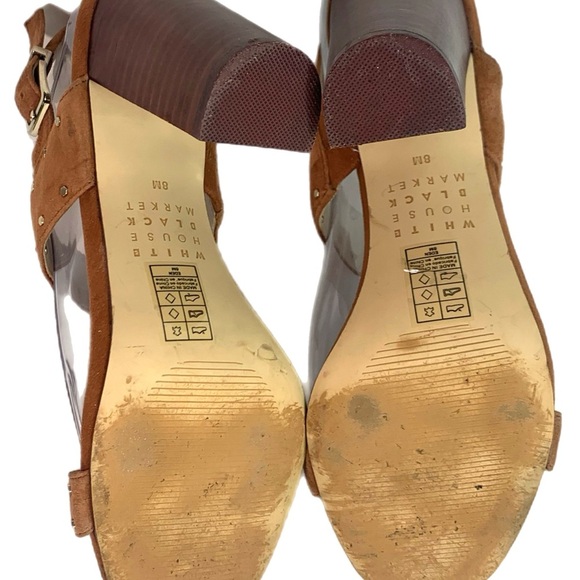 White House Black Market Brown Studded Sandals - Picture 9 of 9